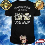 Housekeeper And Dog Mon Flower Shirt