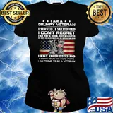 I Am A Grumpy Veteran I Served O Sacrificed I Don’t Regret I Am Not A Here Not A Legend Ladies tee