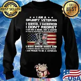 I Am A Grumpy Veteran I Served O Sacrificed I Don’t Regret I Am Not A Here Not A Legend Sweater
