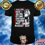 I Am An Brave Amazing Dirty Minf Advetuous Stubborn Smart August Guy Wolf Shirt