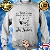 I Am Sweet Lovable For Heaven Sake Stop Laughing Snoopy Shirt Sweater