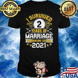 I Survived 2Nd Wedding Anniversary Quarantine Marriage 2021 Shirt