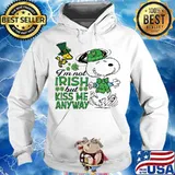 I’m Not Irish But Kiss Me Anyway Snoopy And Woodstock Patricks Day Shirt Hoodie