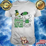 I’m Not Irish But Kiss Me Anyway Snoopy And Woodstock Patricks Day Shirt