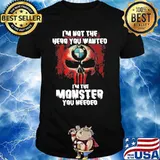 I’m Not The Hero You Wanted I’m The Monster You Needed Punisher With Bmw Motorrad Logo Shirt