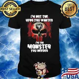 I’m Not The Hero You Wanted I’m The Monster You Needed Punisher With Logo Ram Trucks Shirt