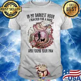 In my darkest houri reached fofr a hand and found your paw flowers shirt