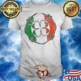 Irish Flag Firefighter St Patricks Day Pattys Paddys 2021 Shirt