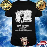James Bond Sean Connery 1930 2020 Thank You For The Memories Shirt