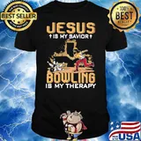 Jesus Is My Savior Bowling Is My Therapy Shirt