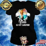 Jesus Is My Savior Heroes Shirt Ladies tee