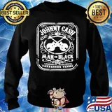 Johnny Cash man in black tennessee three guitar Sweater