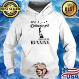 Just A Delaware Girl Who Loves Running Shirt Hoodie