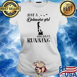 Just A Delaware Girl Who Loves Running Shirt Ladies tee