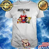 Justice League Superheroes With Peanuts Snoopy Charlie Shirt