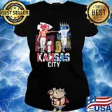 Kansas City And Royals Football Shirt Ladies tee