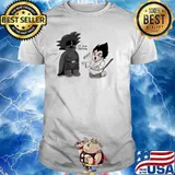 Kid Goku From Dragon Ball Battles Against Darth Vader From Star Wars Shirt