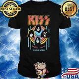 Kiss Alive 96 97 World Wide Cosplay Witch Vintage Blood Shirt