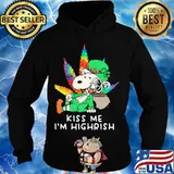 Kiss Me I’m Highrish Snoopy Cannabis Patricks Day Shirt Hoodie