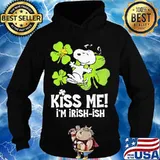 Kiss Me I’m Irish Snoopy And Woodstock Patricks Day Shirt Hoodie