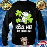 Kiss Me I’m Irish Snoopy And Woodstock Patricks Day Shirt Sweater