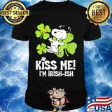 Kiss Me I’m Irish Snoopy And Woodstock Patricks Day Shirt