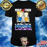 Kiss This If You Don’t Like The Dodgers And Laker Cute Football Shirt