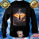 Kylian Mbappe Eagle Wings Fire Shirt Sweater