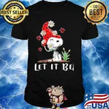 Let It Be Snoopy Wear Hat Gnome Shirt