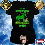 Let The Shenanigans Begin Horse Irish Patricks Day Shirt Ladies tee