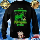 Let The Shenanigans Begin Horse Irish Patricks Day Shirt Sweater