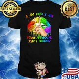 Lgbt I Am Who I Am Your Approval Isn’t Needed Shirt