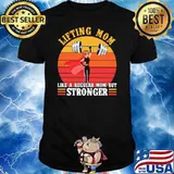 Lifting Mom Like A Regular Mom But Stronger Batman Vintage Shirt
