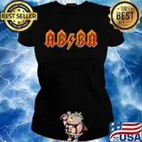 Lightning Bolt Abba Vintage Aged Multicolo Ladies tee