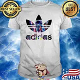 Logo Adidas Pitbull Dog Shirt