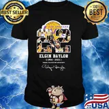 Los Angeles Lakers Elgin Baylor 1934 2021 Thank You For The Memories Signature Shirt