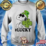 Lucky Irish Snoopy Patricks Day Shirt Sweater