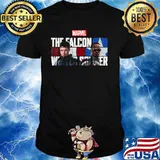 Marvel The Falcon And The Winter Soldier Faces Logo Shirt