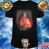 Marvel Wandavision Red Scarlet Glitch Portrait Shirt