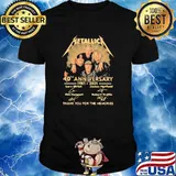 Metallica 40th Anniversary 1981 2021 Thank You For The Memories Signature Shirt