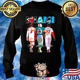 Miami Sport Teams 3 Wade 13 Marino And 27 Stanton Signatures Sweater