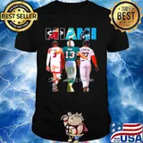 Miami Sport Teams 3 Wade 13 Marino And 27 Stanton Signatures shirt