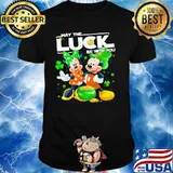 Mickey Minnie May The Luck Be With You Patrick Day Shirt