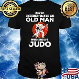 Never Underestimate An Old Man Who Knows Judo Moonblood Shirt