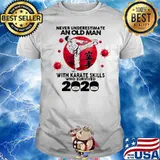Never Underestimate An Old Man With A Skills Who Survived 2020 Wear Mask Virus Shirt