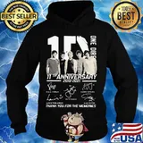 One Direction 11th Anniversary 2010 2021 Thank You For The Memories Shirt Hoodie