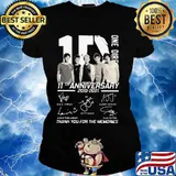 One Direction 11th Anniversary 2010 2021 Thank You For The Memories Shirt Ladies tee