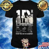 One Direction 11th Anniversary 2010 2021 Thank You For The Memories Shirt