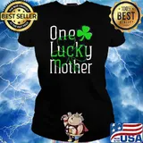 One Lucky Mother St Patricks Day Shirt Ladies tee