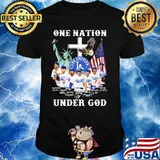 One Nation Under God American Flag Team Los Angeles Signature Shirt